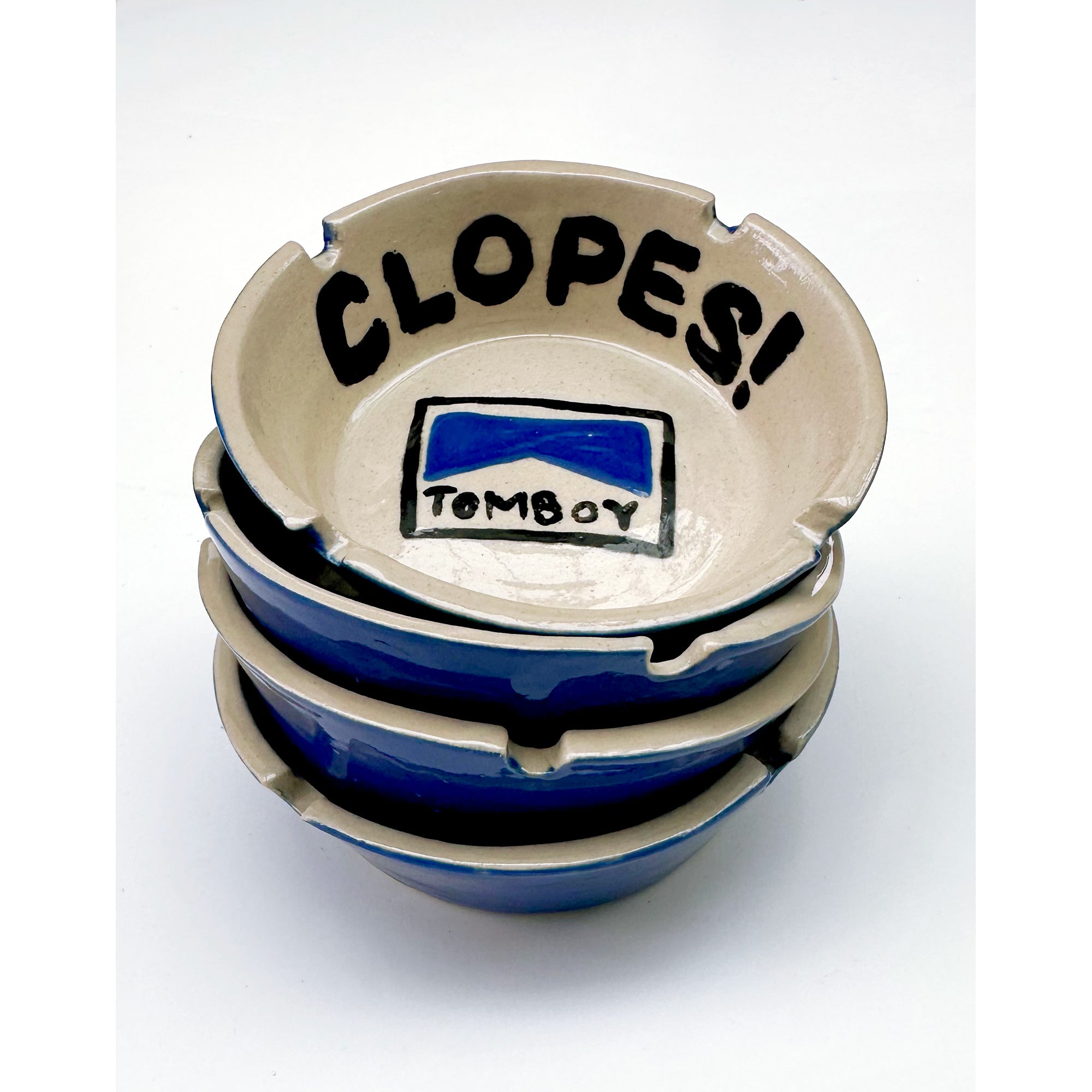 CLOPES ! CERAMIC ASHTRAY