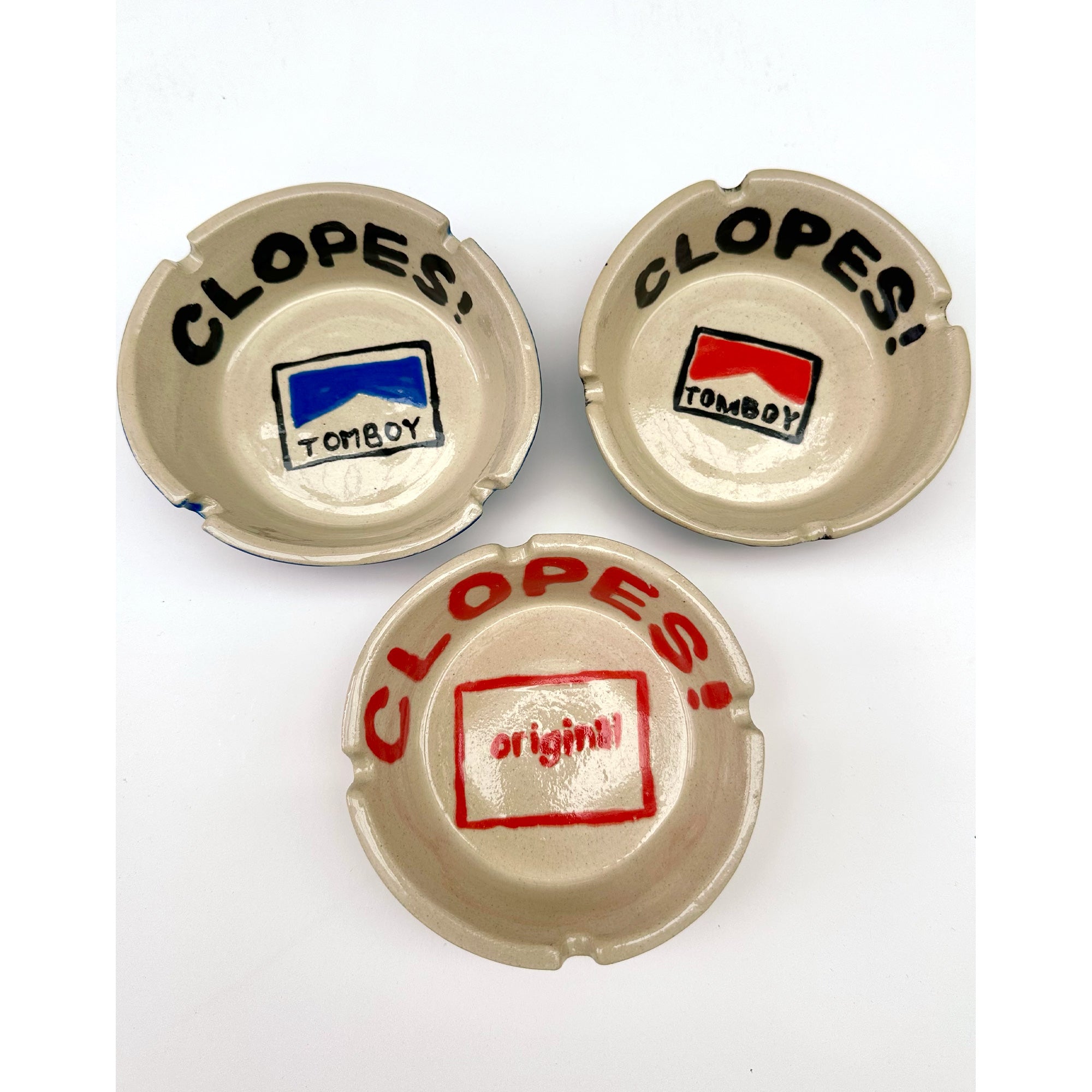 CLOPES ! CERAMIC ASHTRAY