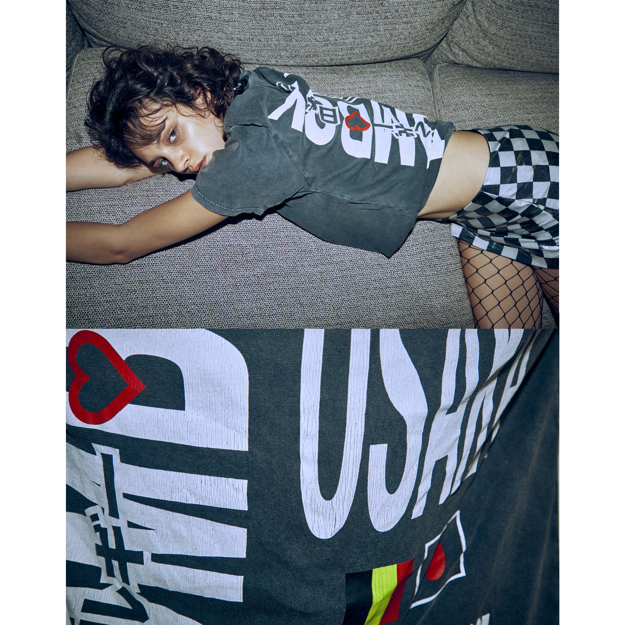 FADED BLACK TEE