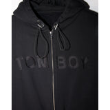 BLACK RUSH CROP HOODIE