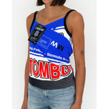 BLUE/GREY FLAG TOP