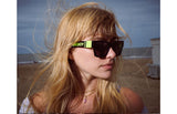 LUNETTE SOLAIRE NOIRE/JAUNE FLUO