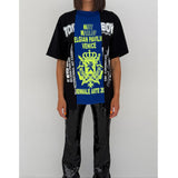 HANDCRAFTED TEE - BLACK/BLUE