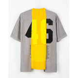 HANDCRAFTED TEE - GREY/YELLOW