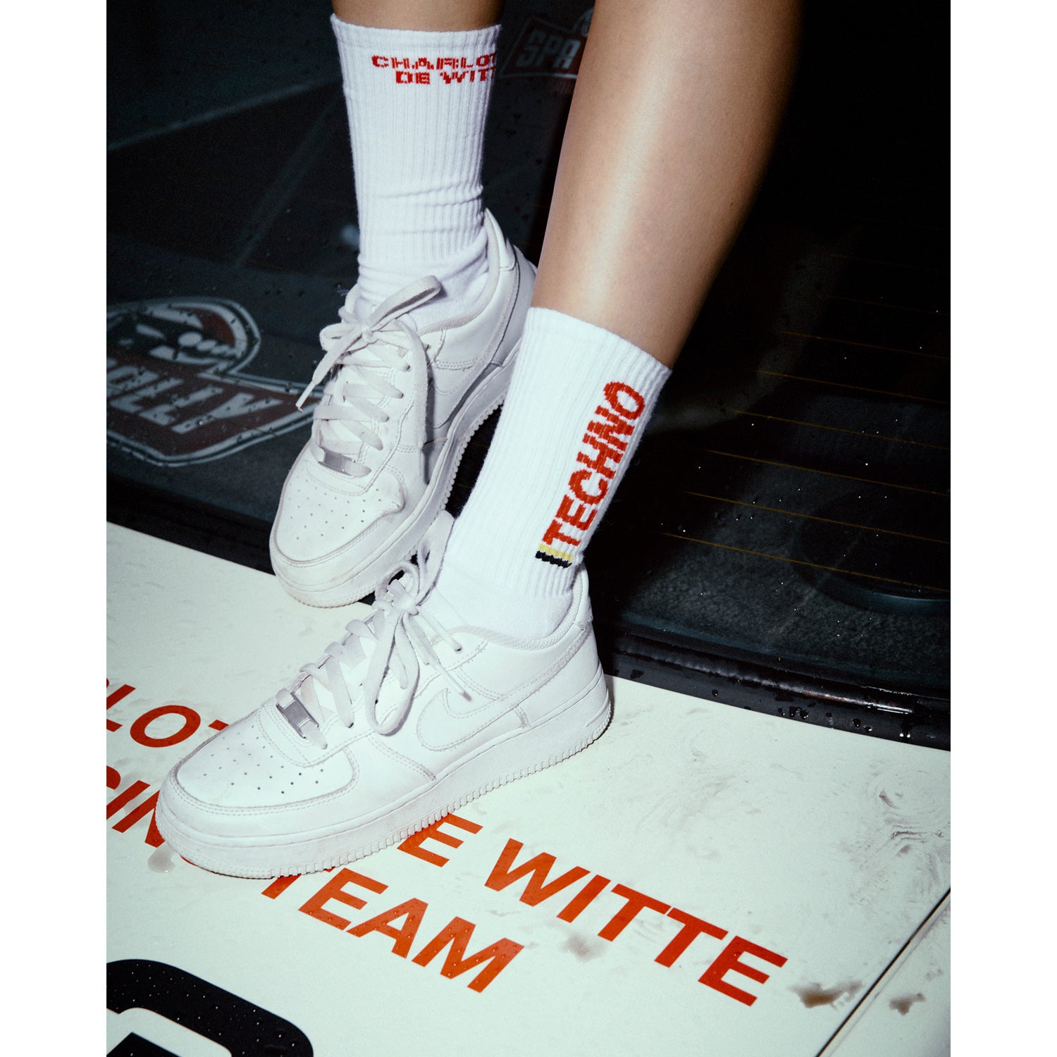 CHAUSSETTES BLANCHES RACING